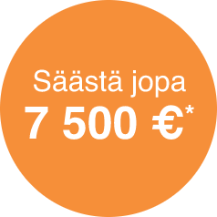 Save up to 7,500 €