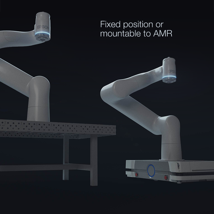 Fixed position or mountable to AMR.
