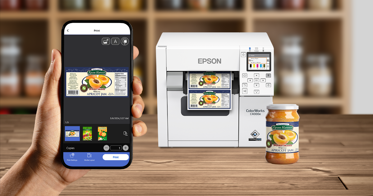 Epson ColorWorks Print App | Epson Europe