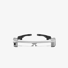 Moverio BT-350 smart glasses with a light-weight grey frame.