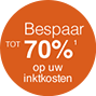 Save up to 70% on the cost of ink