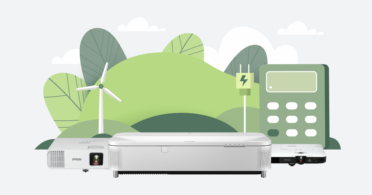 Sustainability Projectors Power comparison calculator Epson